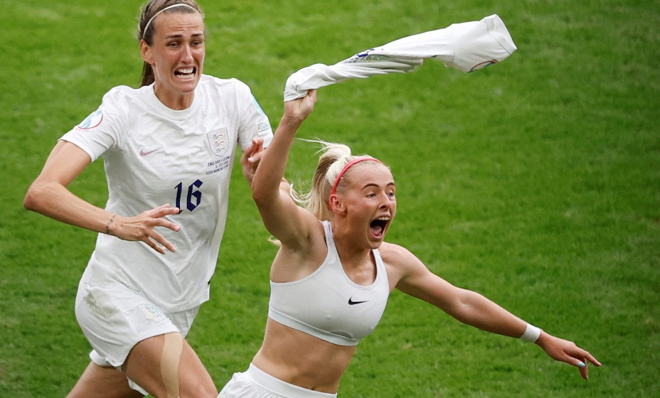 Английская футболистка радуется победе на Евро-2022.
Фото: Reuters