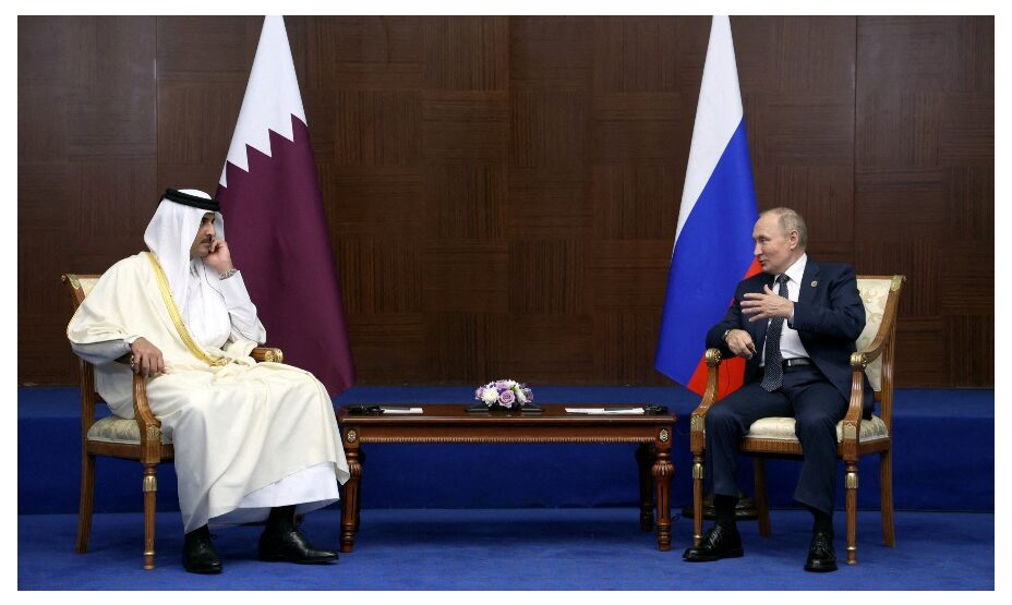 Эмир Катара и Путин