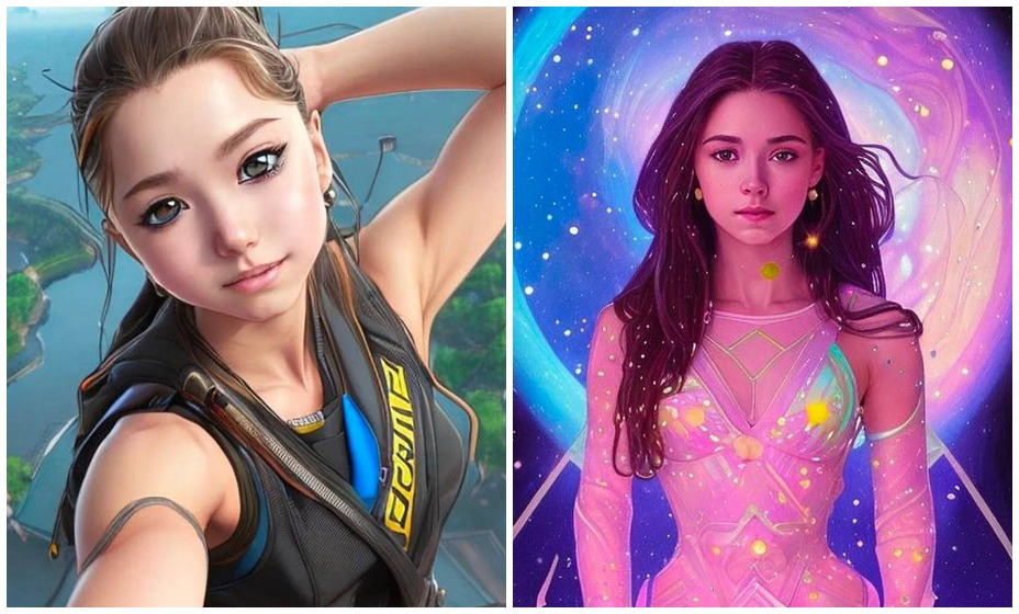 Валиева предстала в мультяшном образе. Фото: Социальные сети Камилы Валиевой 