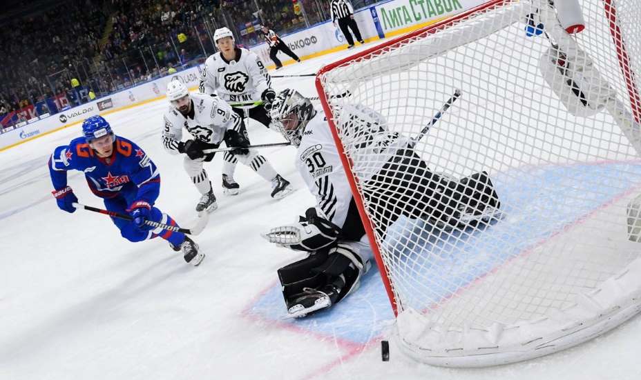 СКА вырвал победу у «Трактора». Фото: ВК ХК СКА