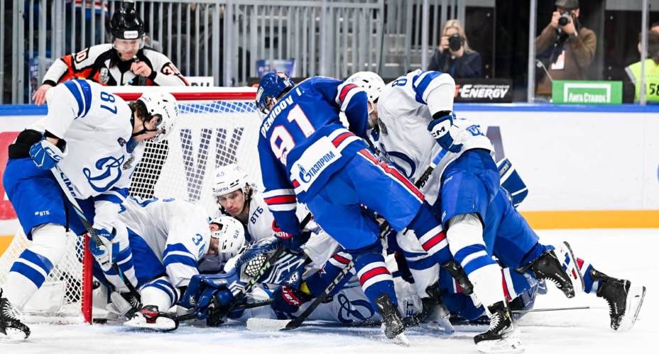 СКА не справился с «Динамо» в четвертом матче серии Кубка Гагарина-2025. Фото: Соцсети ХК СКА