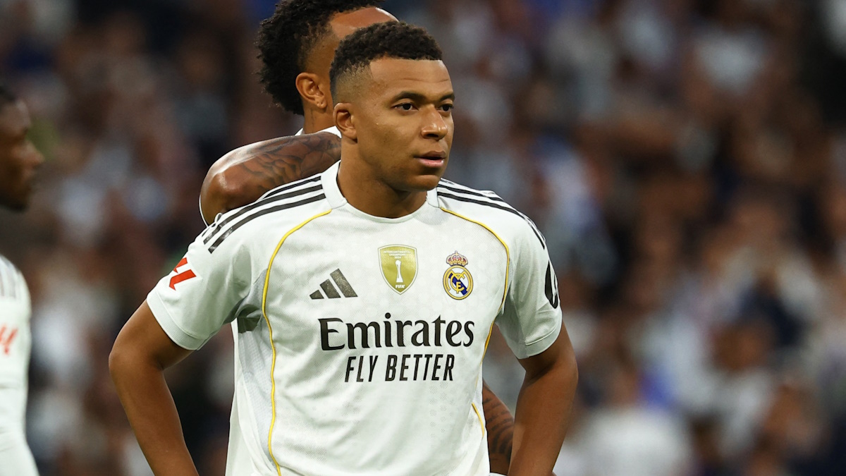 Мбаппе во время матча с 