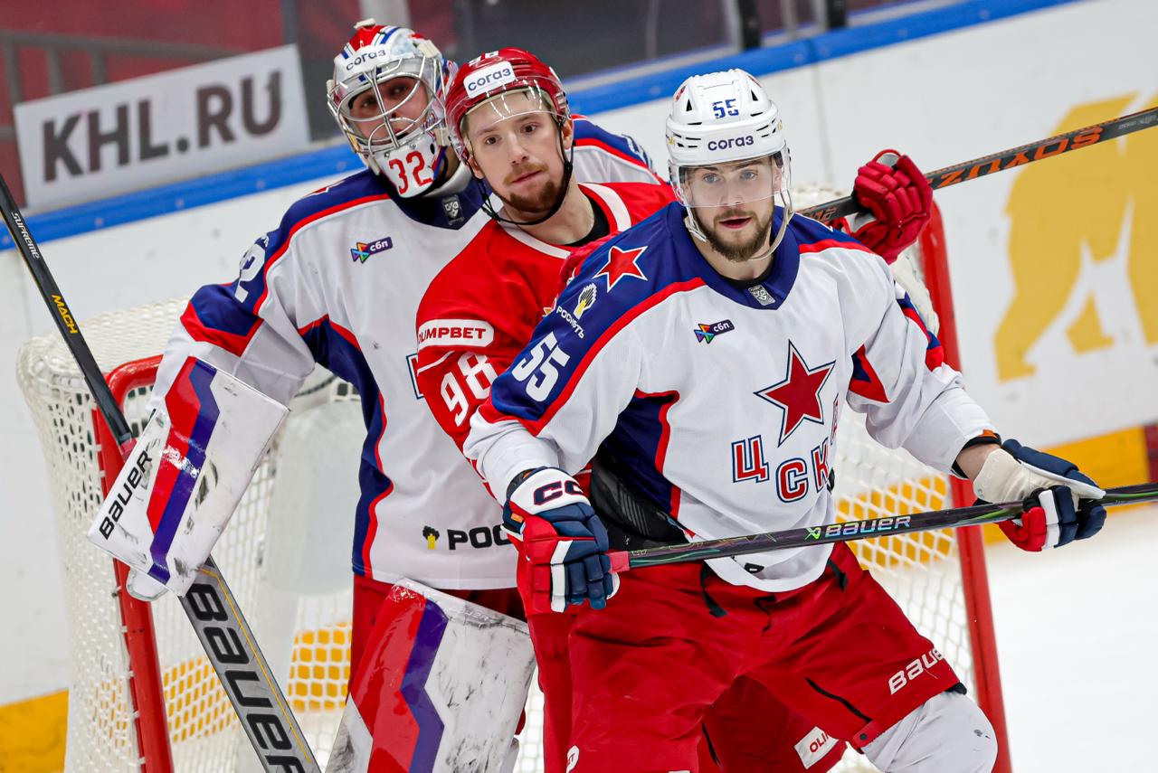 ЦСКА в матче КХЛ Фото: соцсети ХК ЦСКА